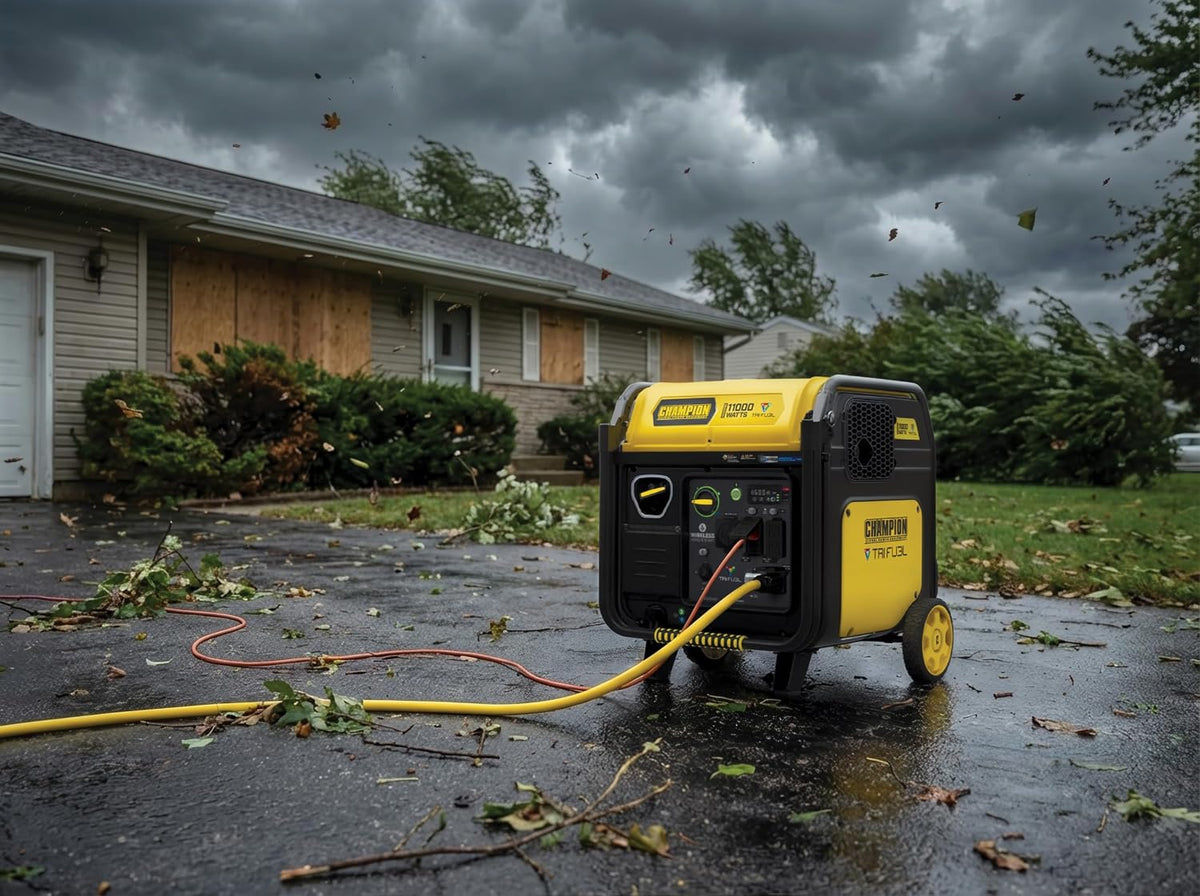 Champion 11,000-Watt Remote Start Tri Fuel Portable Inverter Generator