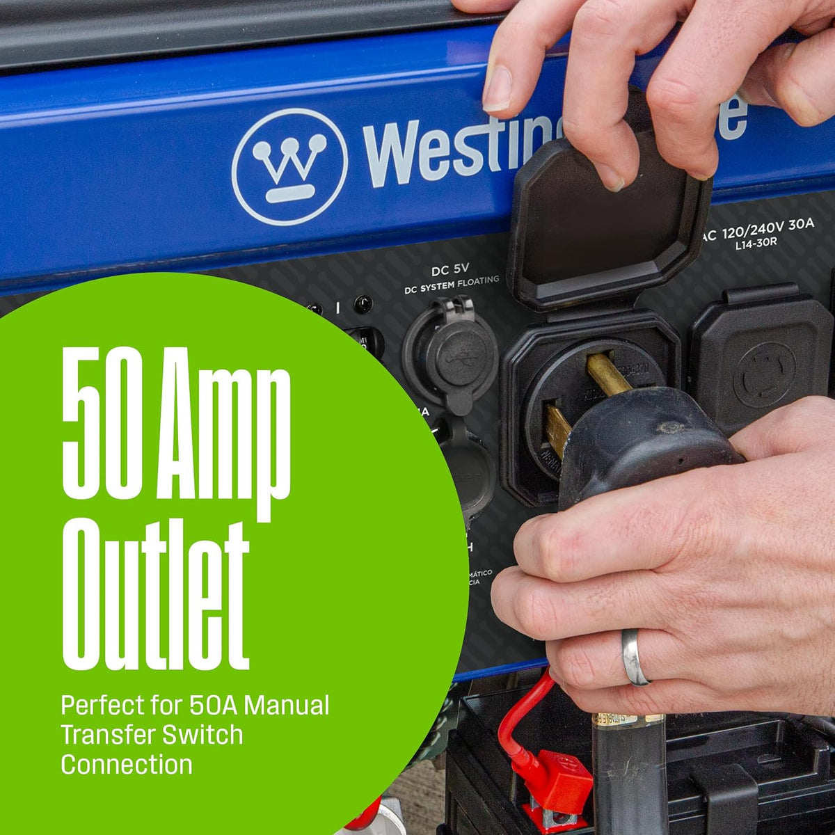 Westinghouse 14500 Peak Watt Dual Fuel Home Backup Portable Generator, Remote Electric Start, Transfer Switch Ready, Gas and Propane Powered