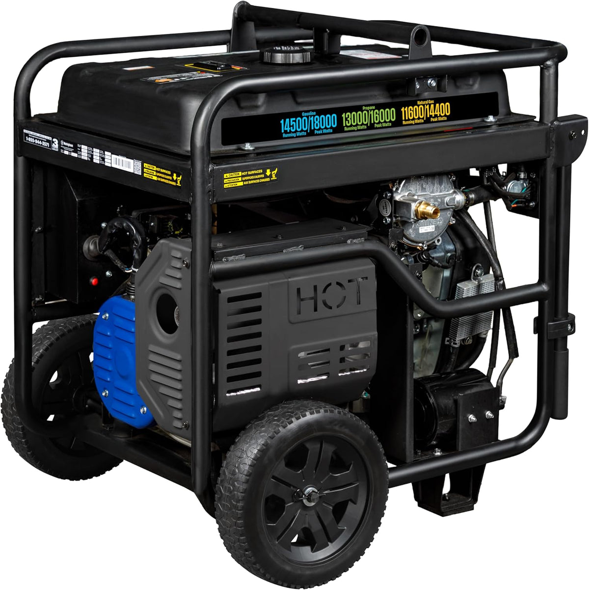 Westinghouse 18000 Peak Watt Tri-Fuel Home Backup Portable Generator, Remote Electric Start, Transfer Switch Ready, Gas, Propane, and Natural Gas Powered, CO Sensor