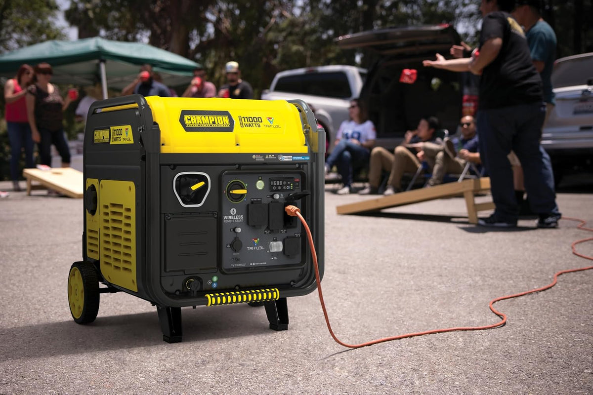 Champion 11,000-Watt Remote Start Tri Fuel Portable Inverter Generator