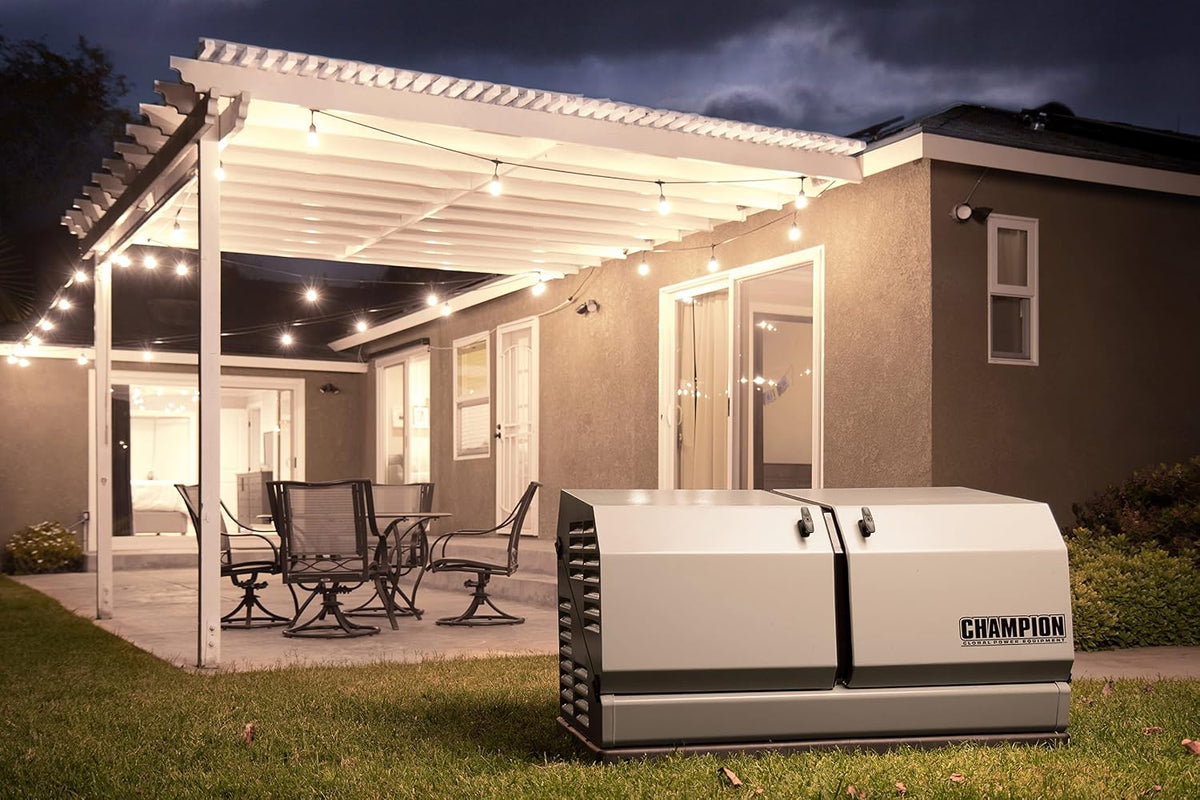 Champion Power Equipment 100837 14kW Home Standby Generator System, 200-Amp aXis Automatic Transfer Switch