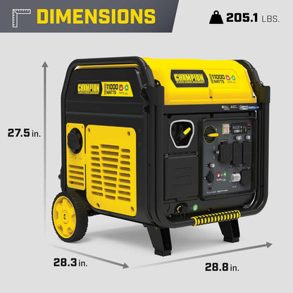 Champion 11,000-Watt Electric Start Dual Fuel Portable Inverter Generator