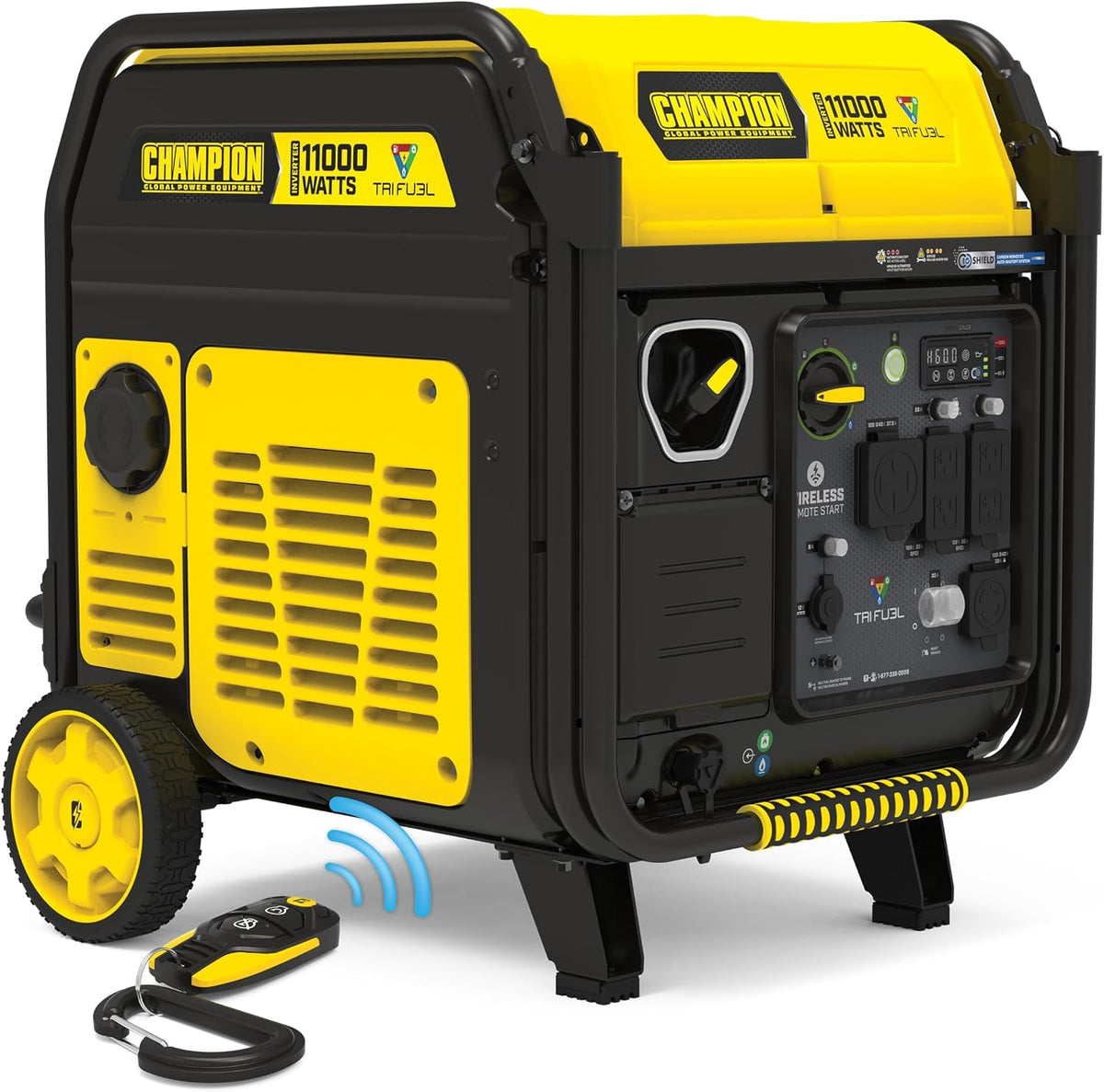 Champion 11,000-Watt Remote Start Tri Fuel Portable Inverter Generator