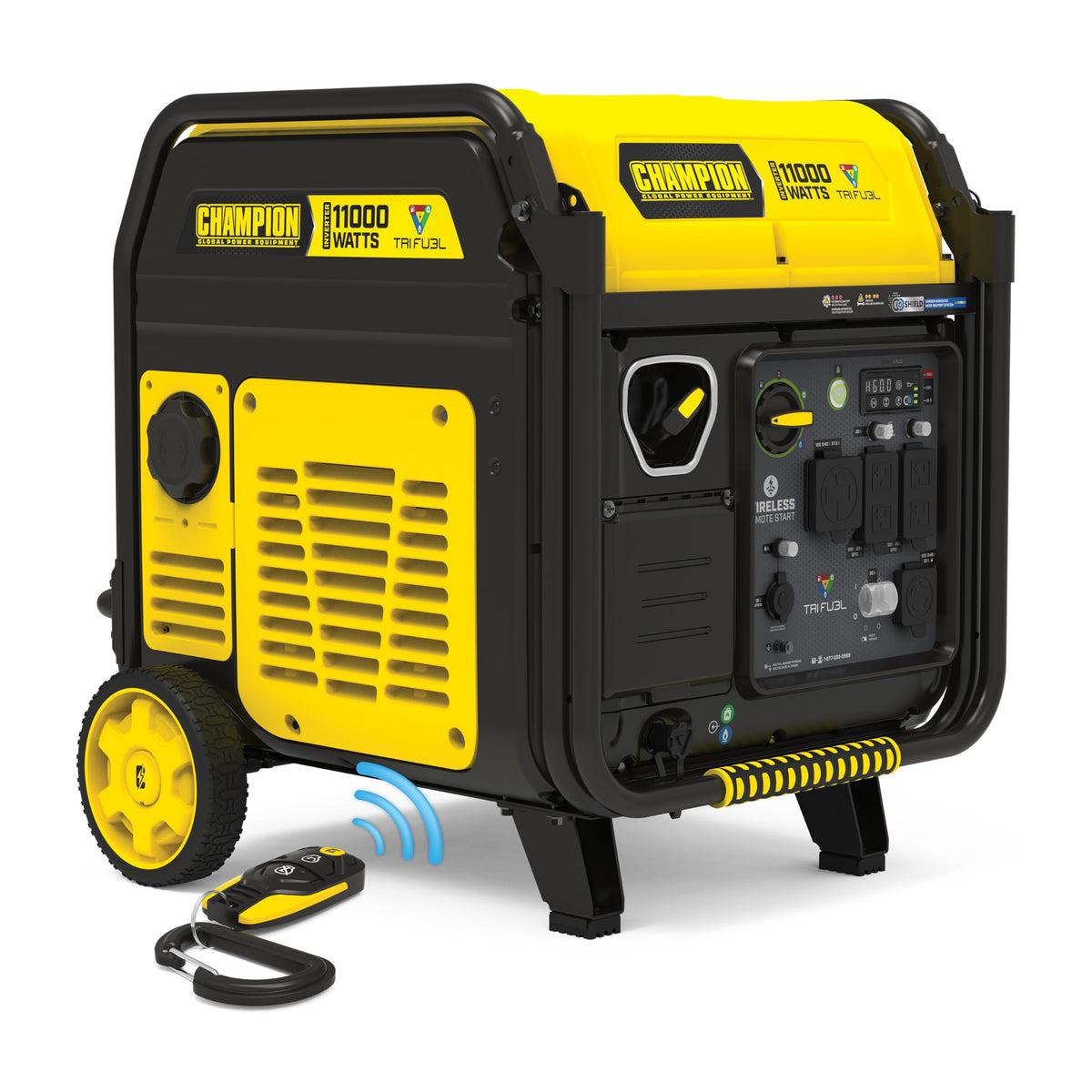 Champion 11,000-Watt Wireless Remote Start Portable Inverter Generator