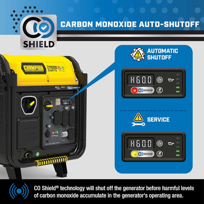 Champion 11,000-Watt Electric Start Dual Fuel Portable Inverter Generator