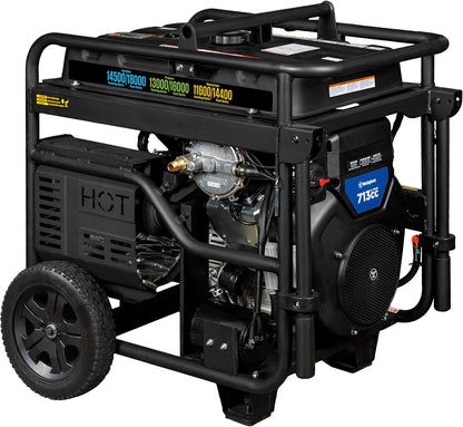 Westinghouse 18000 Peak Watt Tri-Fuel Home Backup Portable Generator, Remote Electric Start, Transfer Switch Ready, Gas, Propane, and Natural Gas Powered, CO Sensor