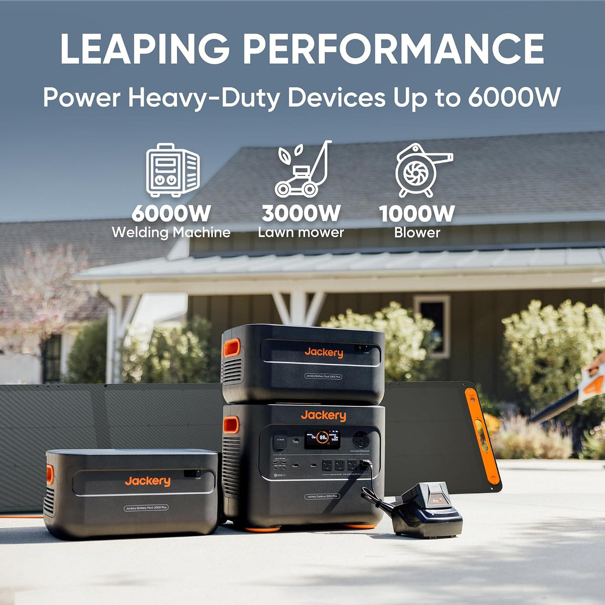 Jackery Explorer 2000 Plus Portable Power Station, 2042Wh, 3000W AC Output