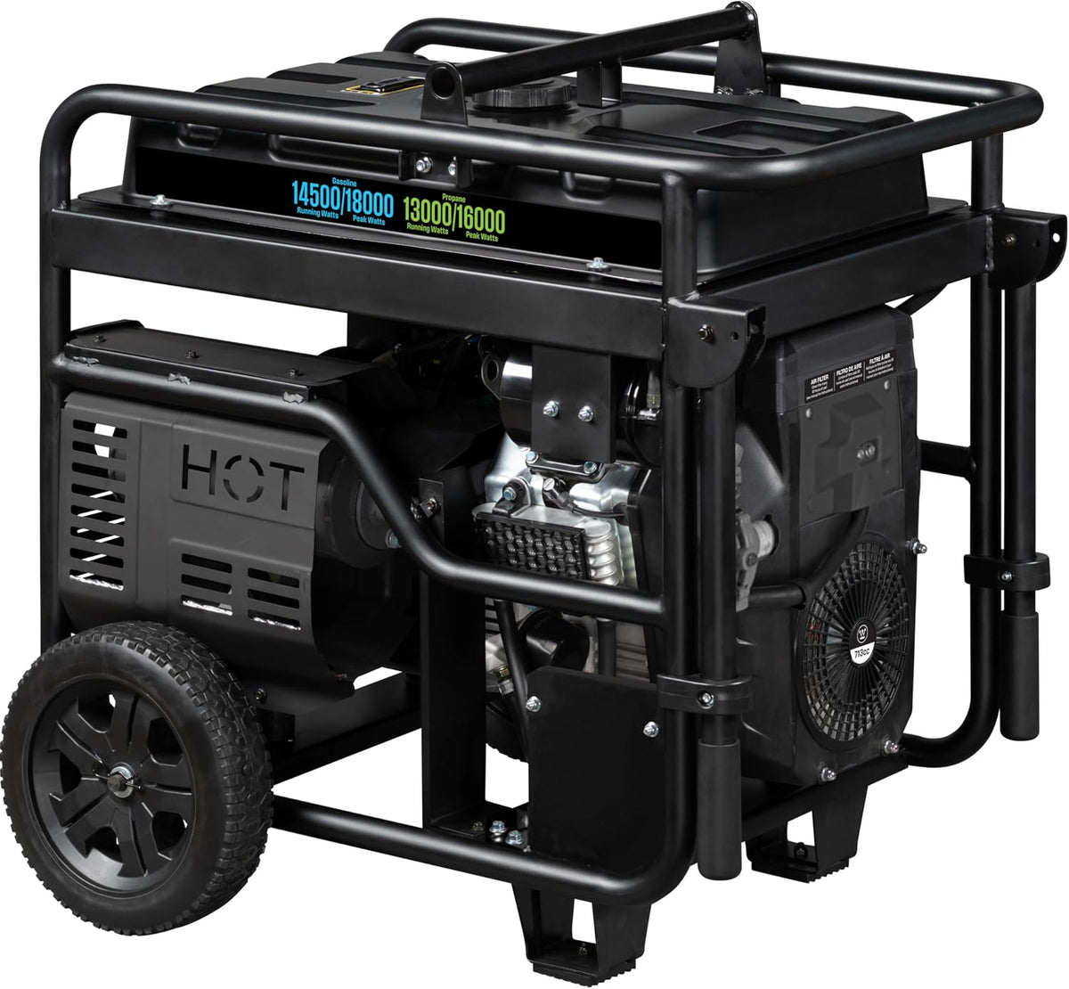 Westinghouse 18000 Peak Watt Dual Fuel Home Backup Portable Generator, Remote Electric Start, Transfer Switch Ready, Gas & Propane Powered, CO Sensor