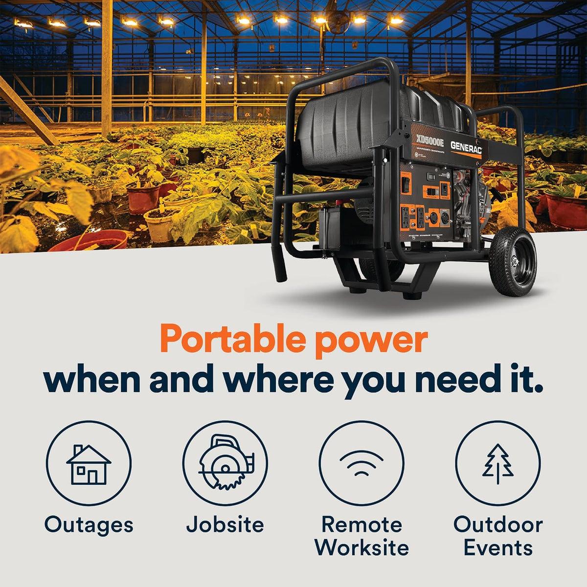 Generac 5,500 Starting Watt Diesel Powered Portable Generator