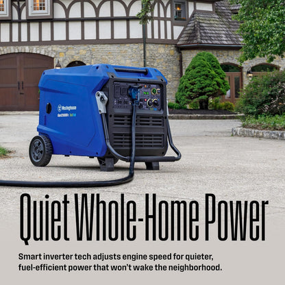 Westinghouse 12000 Peak Watt Dual Fuel Portable Inverter Generator, Remote Electric Start, Transfer Switch Ready, Gas and Propane Powered, Low THD - Safe for Electronics, Parallel Capable, CO Sensor