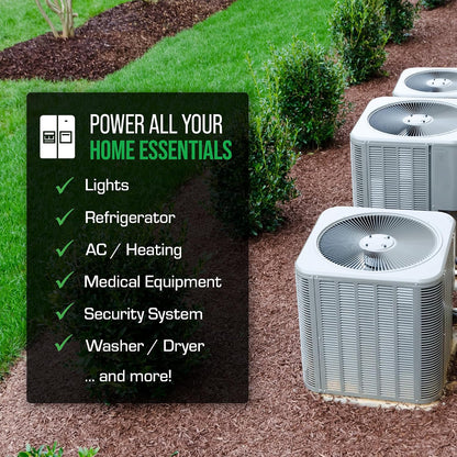 DuroMax XP13000HX 13,000-Watt Dual Fuel Portable Generator - Gas & Propane, Electric Start, Whole Home Power Backup, Transfer Switch Ready, RV & Emergency Ready